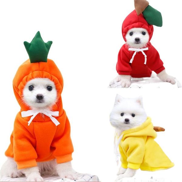 

cat costumes medium-sized dog fruit clothes puppies big cats fall winter sweater fleece clothing supplies pet teddy fight banana