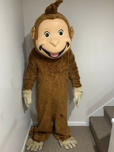 

mascot costumesfaux fur monkey mascot costume halloween, Red;yellow