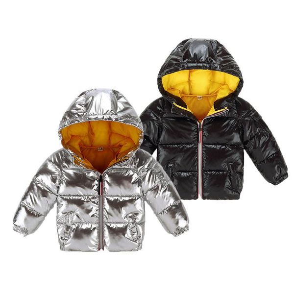 

coat children winter jacket for boys girls silver clothing baby girl clothes kids hooded padded warm parka waterproof overcoat, Blue;gray