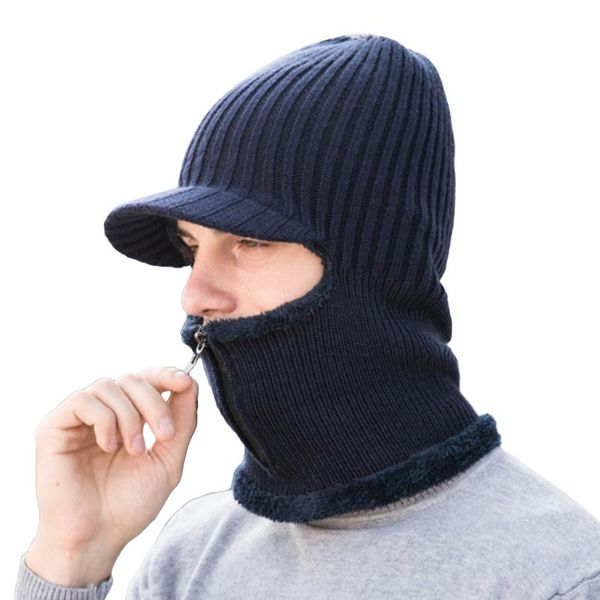 

beanies winter wool hat beanie scarf knitted with lining men's warm 2021