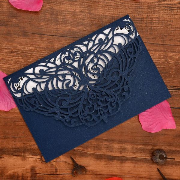 

greeting cards 10pcs pearl paper floral invitation holders for wedding birthday party anniversary