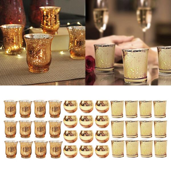 

pack of 12 glass tealight holder romantic home decorative candle holders candles