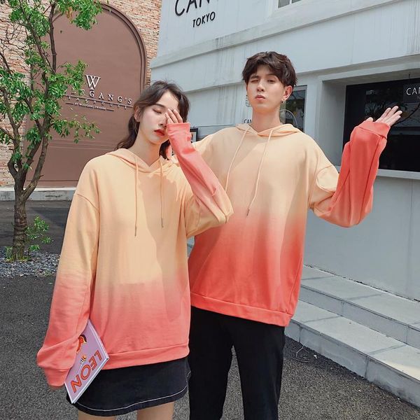 

women's hoodies & sweatshirts dyed hooded pure cotton hoodie for class wear couples clothes clothing, Black