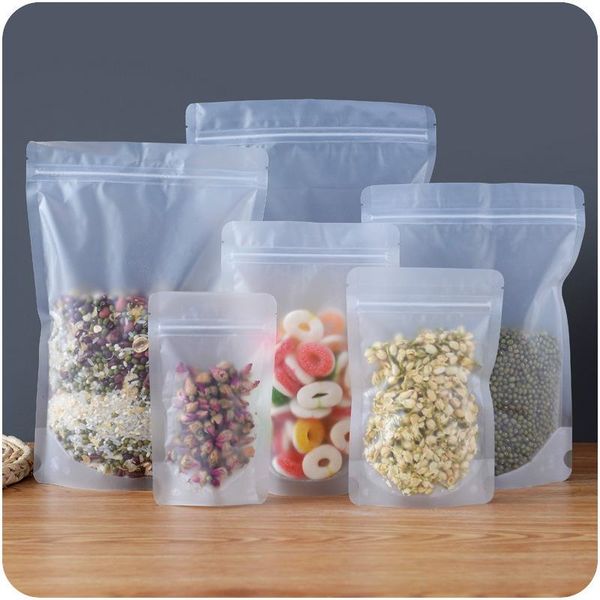 

food savers & storage containers twenty disposable thick transparent pe preservation bags waterproof sealed packaging self-sealing
