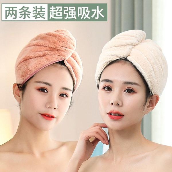 

towel 3pcs/set soft shower hooded drying wrap women face quick dry hair towels hat cap turban head bathing tools