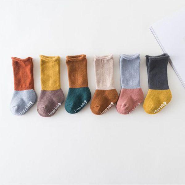

socks winter baby soft warm born boys girls knee high fake cashmere kids children comfort anti-slip, Pink;yellow