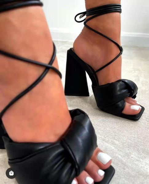 

sandals 2021 women high heels female pumps shoes ladies summer 8.5cm shoe fashion party slides for silk rose, Black