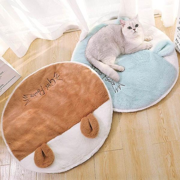 

kennels & pens cartoon ears winter warm pet dog puppy soft pad bed house washable small cat mat cushion car seat cover