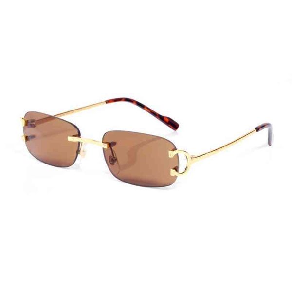 

vintage sun lasses frame men sunglasses gold rimless eyeglasses for man clear lens prescription spectacle 95952 italy, White;black