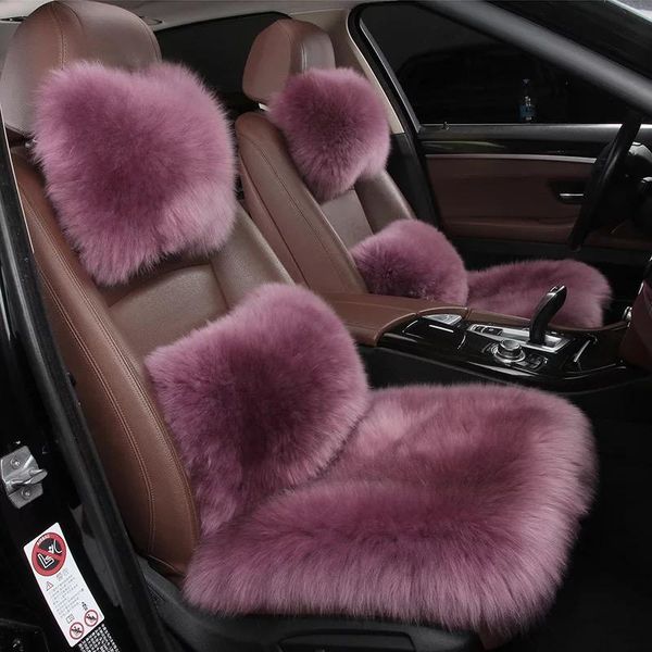 

car seat covers colorful pure imported wool winter cushion cover drop warm