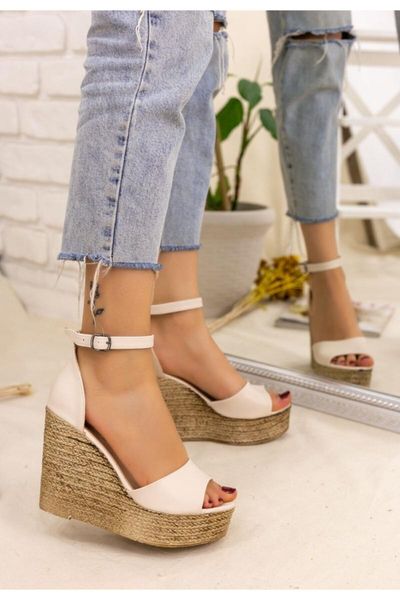 

sandals karlia skin wedges, Black