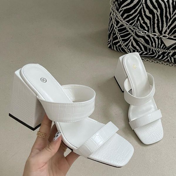 

dress shoes women heels sandals for pumps female high rubber sole 2021 high-heeled, Black