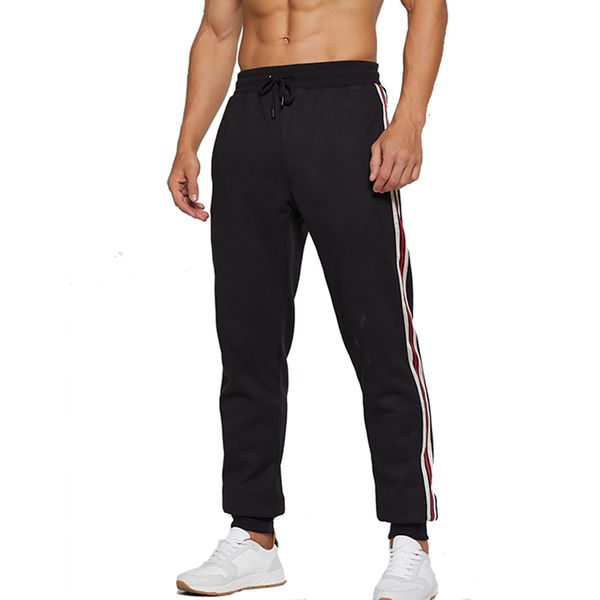 

men's pants classic male winter pants make super sweat cashmere trousers for men of wool long in the open, Black
