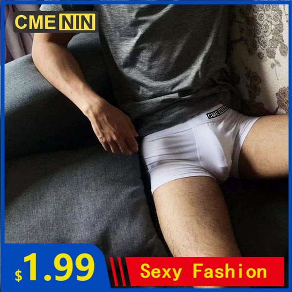 

cmenin men underwear boxers mens boxer underware boxershorts men cotton modal mens gay calzoncillos cueca male panties, Black;white