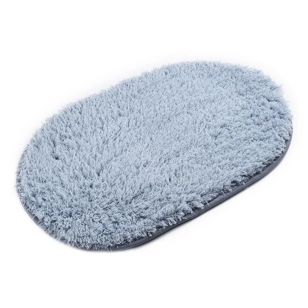 

carpets 1pc small soft plush floor mat bathroom rug anti-slip oval lamb velvet door carpet living room bedroom bedside kids rugs