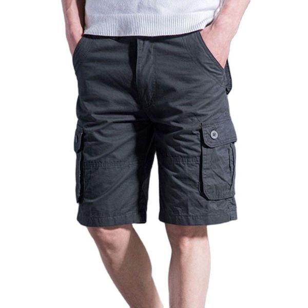 

men's shorts for men cargo army hiking military casual short pants male clothing loose cotton boys 2021 summer, White;black