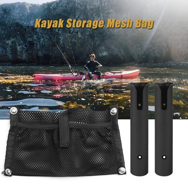 

2pcs nylon plastic fishing rod rack durable pole tube mount bracket socket holder portable lightweight spinning accessories boat rods
