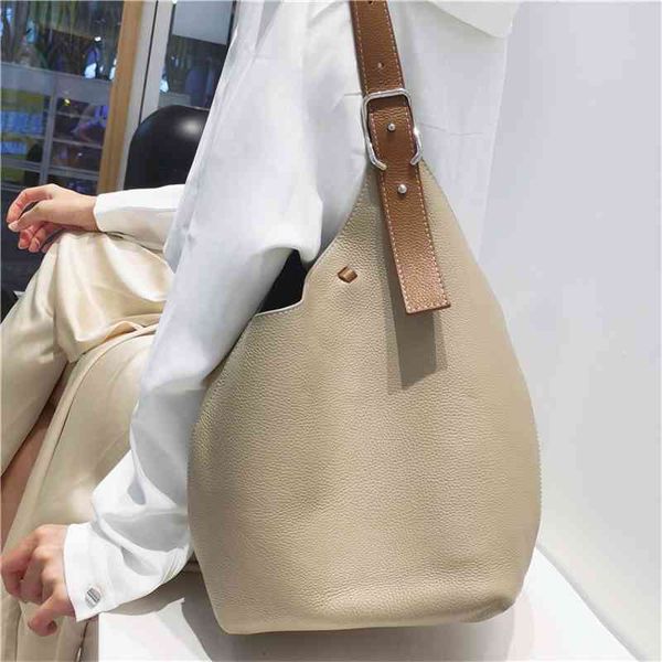 

women luxurys designers bags 2021 simple large capacity fashion bucket, mother and son litchi sof designer handbag handbags totes crossbody