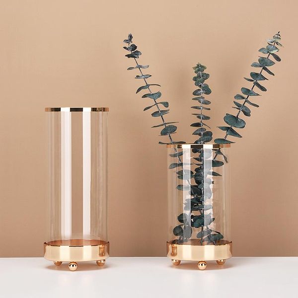 

light luxury style transparent glass vase decoration living room nordic large hydroponic phnom penh flower arrangement vases