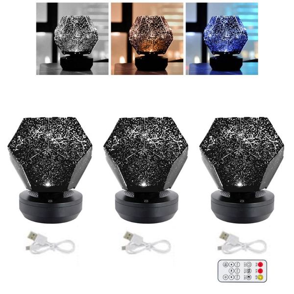 

night lights led starry sky light rotating projector lamp for children