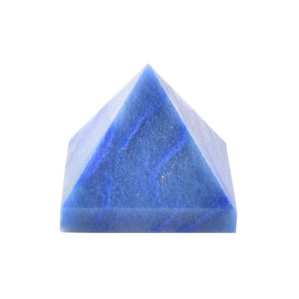 

decorative objects & figurines natural crystal pyramid quartz blue aventurine healing stone chakra reiki meditation point home decor crafts