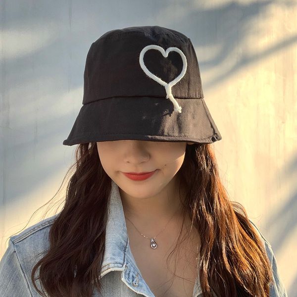 

star with basin korean hat women's fashion summer thin love fisherman's sunscreen sun hat, Blue;gray