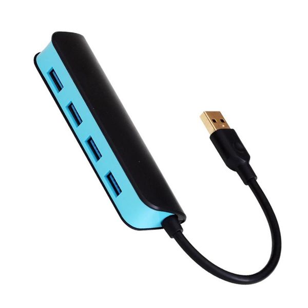 

hubs 4 in 1 usb hub to port usb3.0 5gbps portable for lappc ps4 ps5 flash drive keyboard mouse card reader