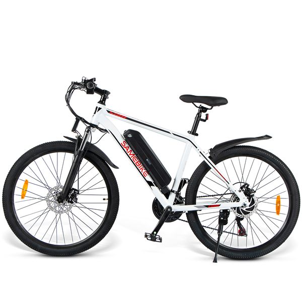 Samebike Electric Bike Sy-26 Mountain Beachcle Beach MTB 10AH 350W36V Мотор 26 дюймов Ebike Открытый на велосипеде для взрослых велосипедов с головой