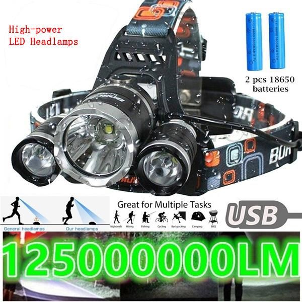 

headlamp t6 zoom high power rechargeable fishing lantern 18650 head torch waterproof headlamps