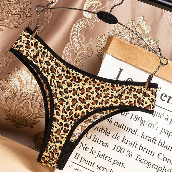 

g strings underwear leopard panties women's large briefs, Black;white