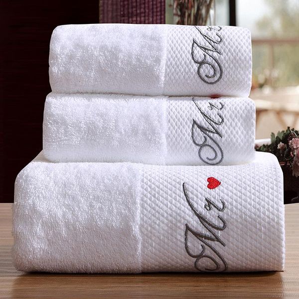 

towel high-quality cotton embroidered bath white soft el hand strong water absorption