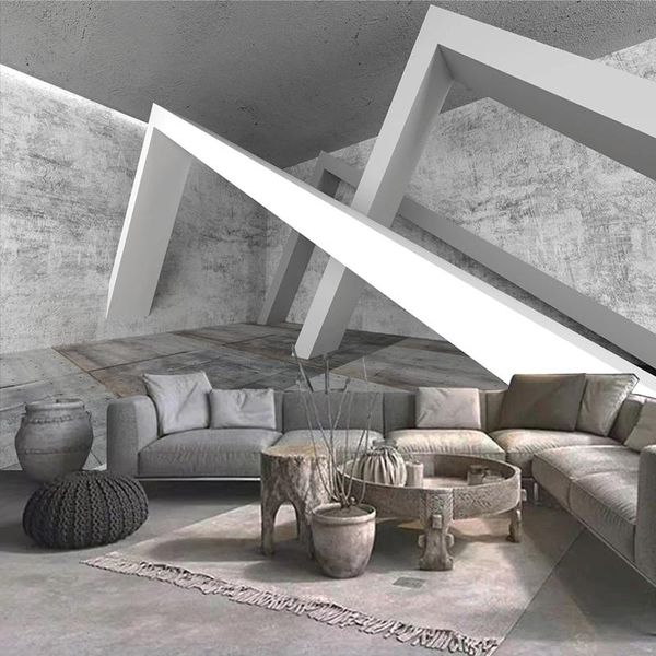 

wallpapers custom mural wallpaper extended space cement wall 3d art murals dining room living po papers home decor modern