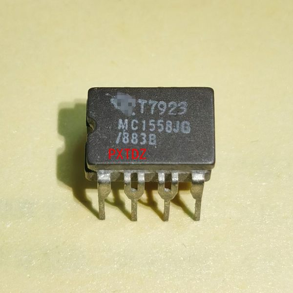 MC1558JG/883B MC1558JG, MC1558 Amplificatore operazionale Circuiti integrati CI CDIP8 Doppio circuito integrato in ceramica a 8 pin in linea / LM1558 OP-AMP