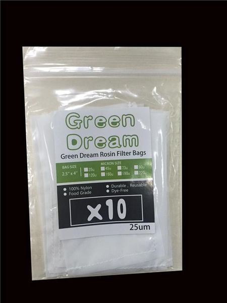 

2021 new 25/47/90/120/160 micron 2.5x4 nylon mesh rosin press filter bag