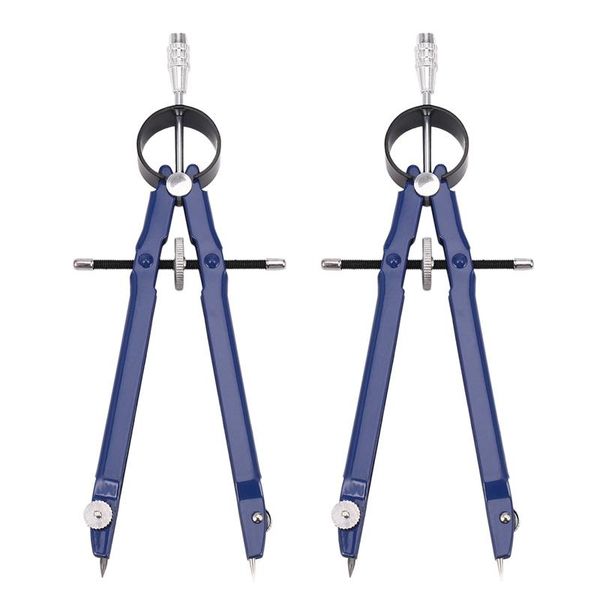 

outdoor gadgets 2 pack drafting compass with lock math bow drawing metal wheel geometry divider precision stude