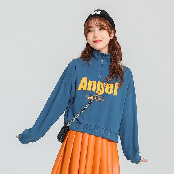 

spring 2021 sweaters women fashion fried street age reduction show thin logo loose design sense small coat yoga outfit