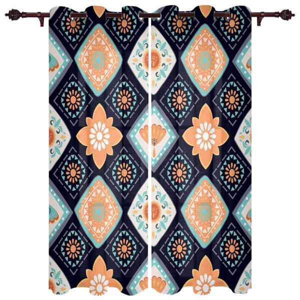 

french window curtainsbohemian style pattern color living dining room kids bedroom modern luxury home decor valance curtains curtain & drape
