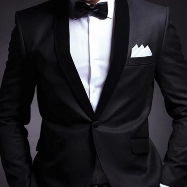 

men's suits & blazers latest black coat pants design men suit casual slim fit 2pcs one button tuxedo tailor groom prom party blazer (ja, White;black