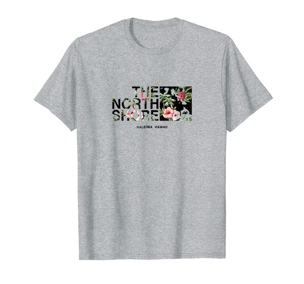 

vintage style north shore haleiwa palm tree t-shirt, White;black