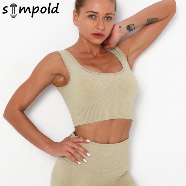 

simpold instimate fitness bra proof women sport breathable yoga wireless underwear anti-sweat clohte 6099 gym clothing, White;black