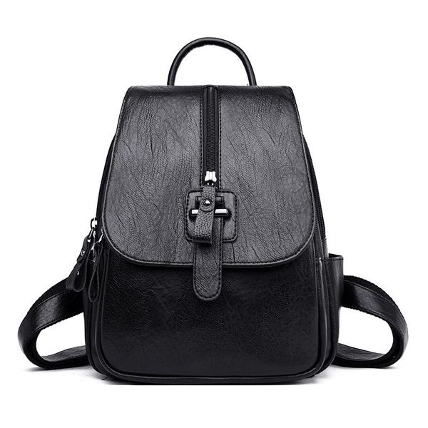 

outdoor bags designer women pu leather backpack female casual travel bag teenager school fashion women's bolsa feminina