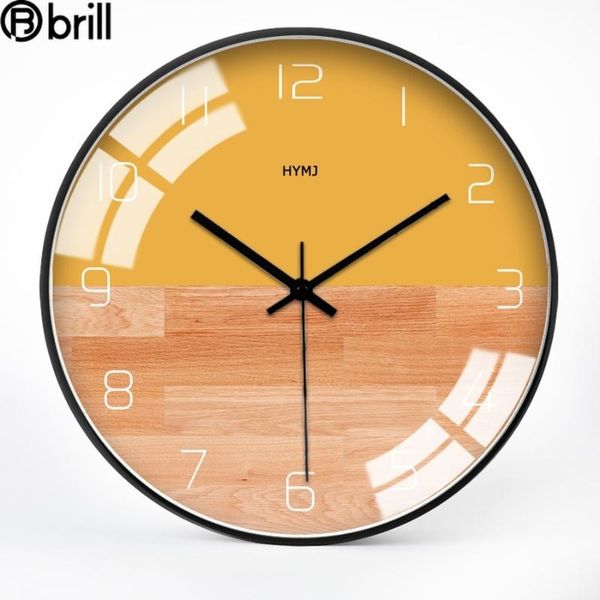 

wall clocks modern clock home european decor yellow living room luxury silent farmhouse relogio de parede