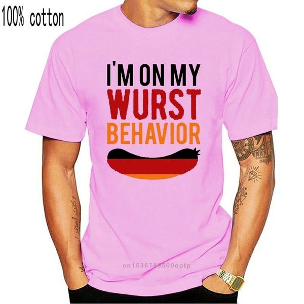 

men's t-shirts wurst behavior oktoberfest t-shirt - funny german gift tee cool shirt, White;black