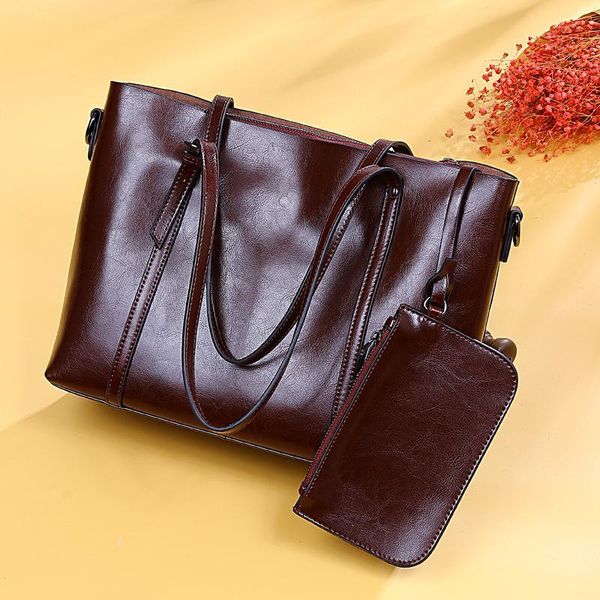 

genuine casual women's large shoulder bag new women leather handbag