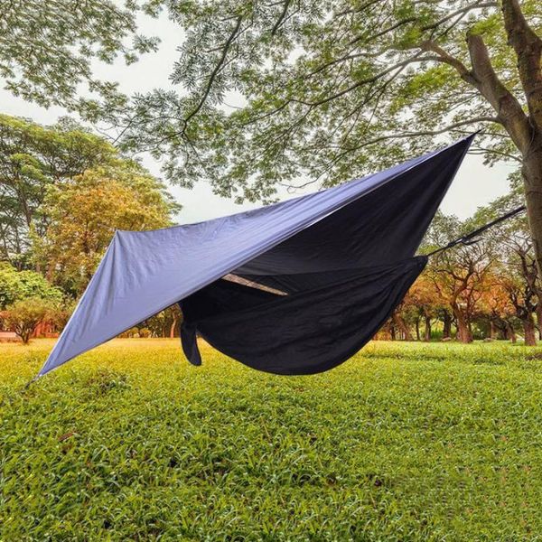 

outdoor tarpaulin portable camping waterproof sunscreen uv durable beach awning hammock tents and shelters