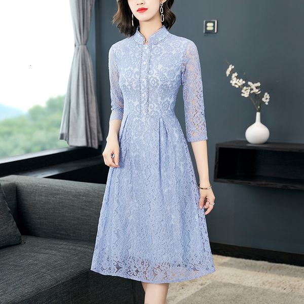 

5606# lace dress, Black;gray