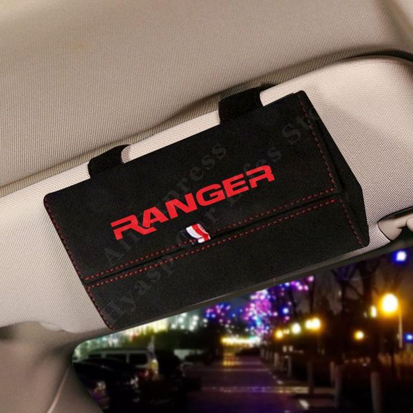 

other interior accessories car visor sunglasses case for ranger turn leather glass