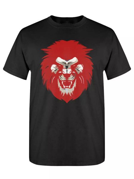 

red lion head tee men's -image by shutterstock, White;black