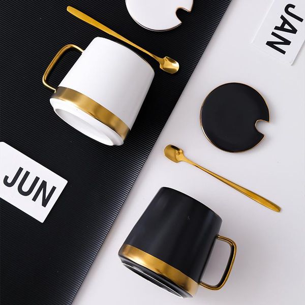 

mugs creative high-end ceramic cup lovers water coffee l milk cups
