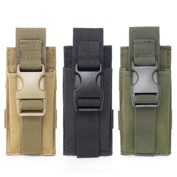 

outdoor bags 600d nylon military molle pouch tactical single pistol magazine knife sheath hunting ammo camo